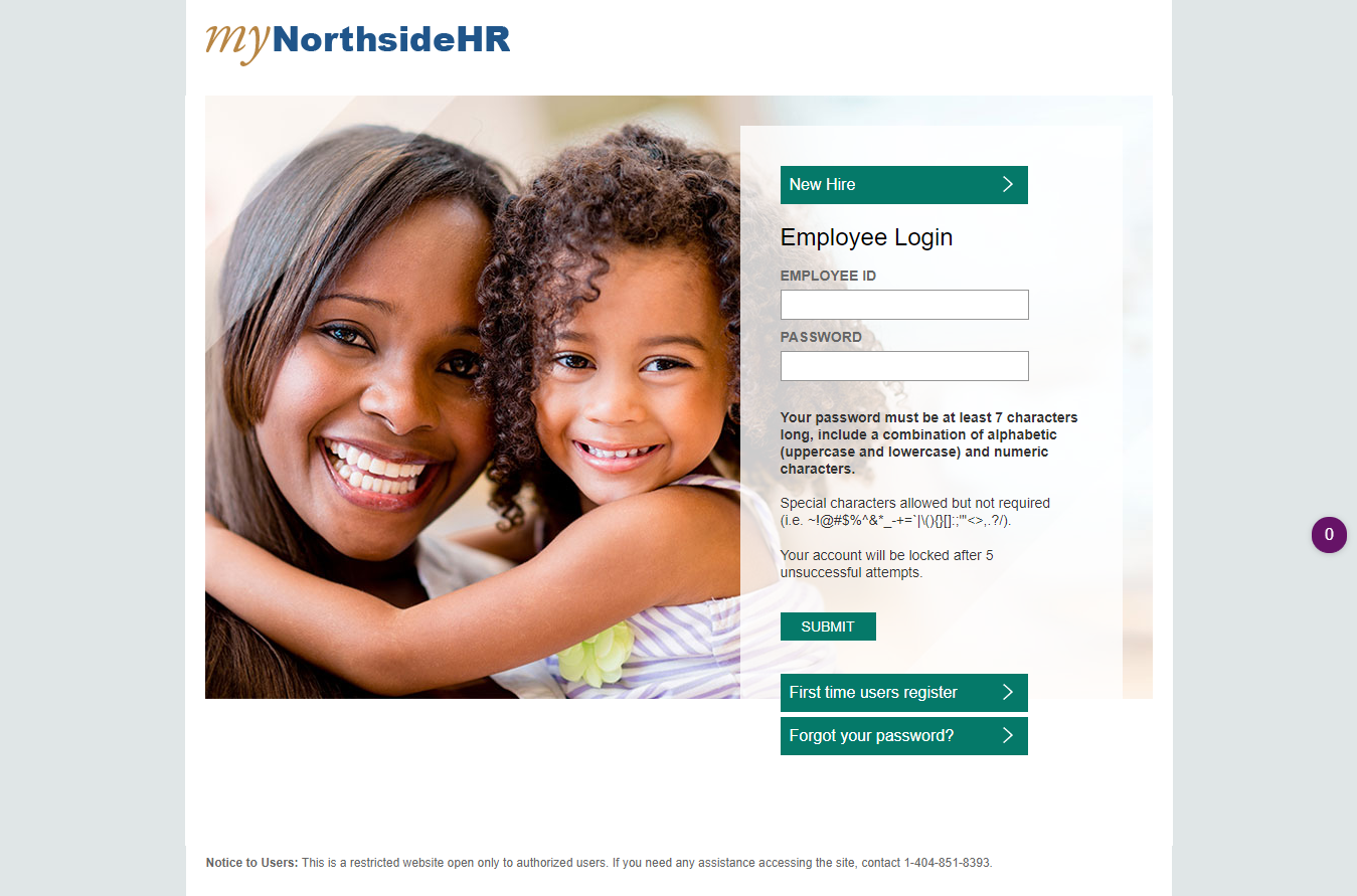 Employee Login Northside HR Portal