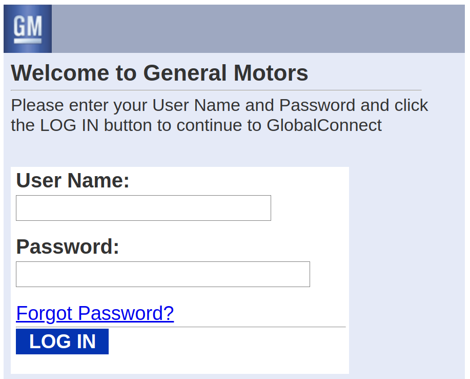 General Motors Employee Account